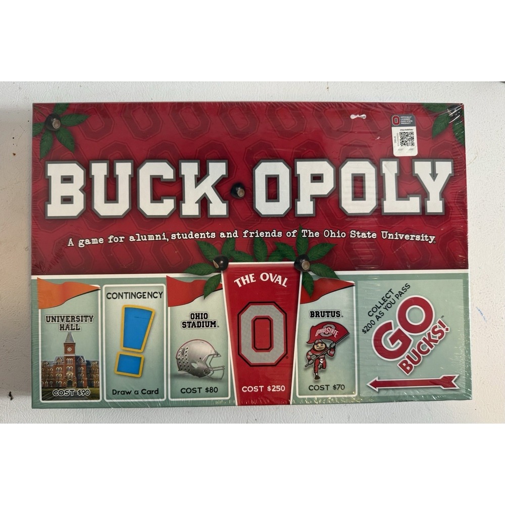 Buckopoly Ohio State University Monopoly OSU Game Buckeye NEW SEALED Buckeyes